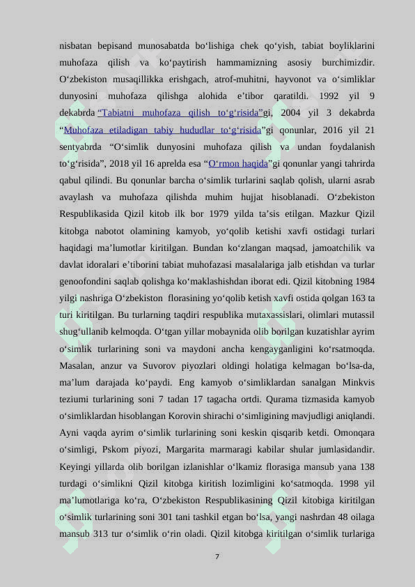 Surxondaryoda o'suvchi va O'zbekiston respublikasi qizil kitobiga kiritilgan o'simlik vakillari 6