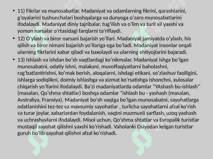 Xalqaro turizmda madaniyat masalalari 7