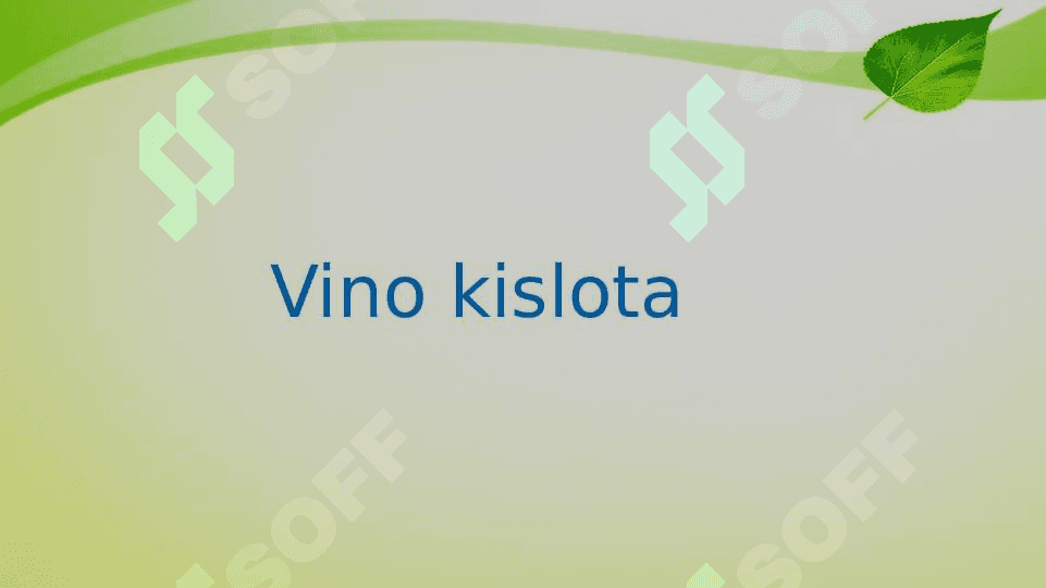 Vino kislota 2