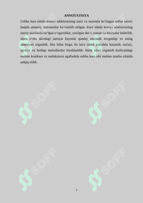 Koreys adabiyoti nasri 2