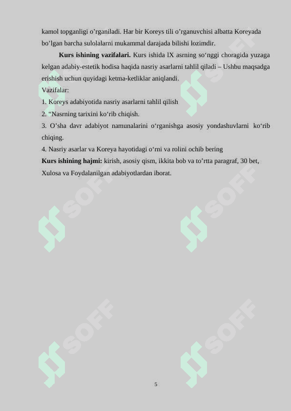 Koreys adabiyoti nasri 5