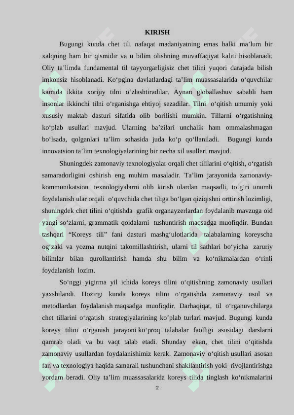 Koreys tilini o‘qitishda so‘zlashuv ko‘nikmasini shakllantirishdagi muammolar 2