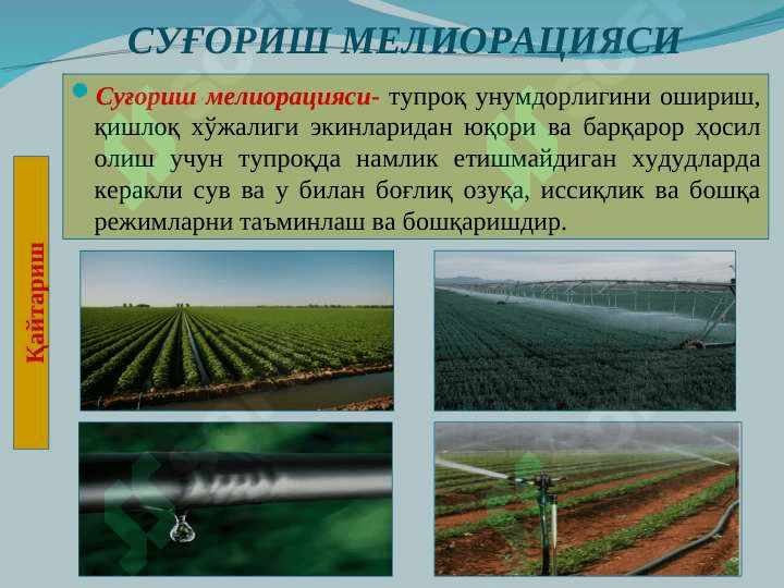 СУҒОРИШ ТЎҒРИСИДА АСОСИЙ МАЪЛУМОТЛАР 5