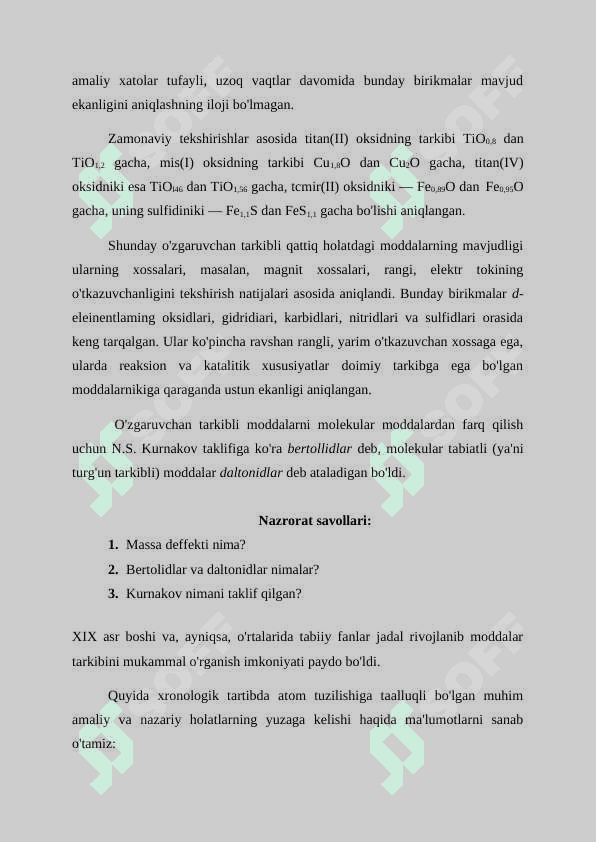 Kimyoning asosiy stexiometrik qonunlari 4