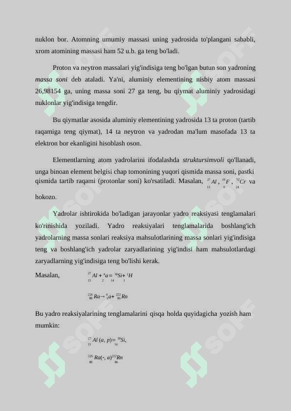Atomning tuzilishi va tarkibi 2
