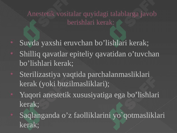Afferent nerv tizimiga tasir etuvchi vositalar 3