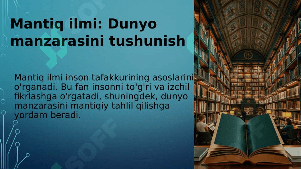 Mantiq ilmi dunyo manzarasini tushinish 2