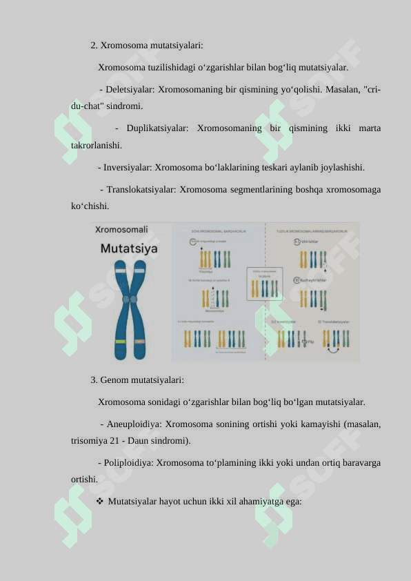 Irsiy kasalliklar va xromosoma kasalliklari 5