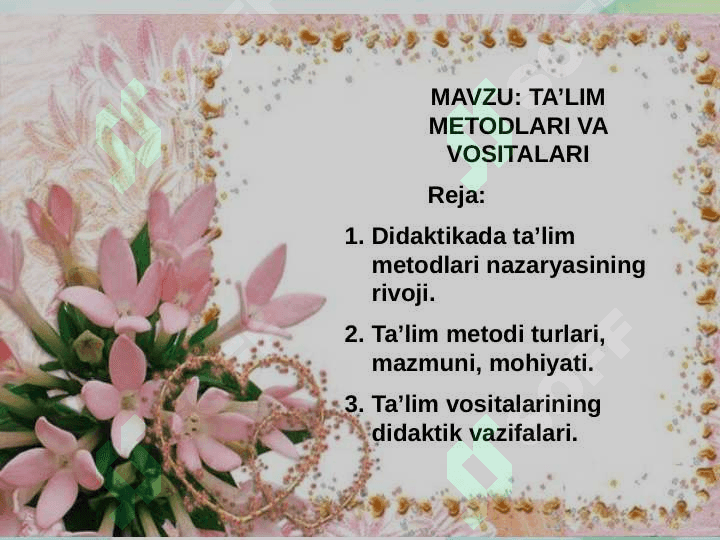Ta’lim metodlari  va vositalari 2