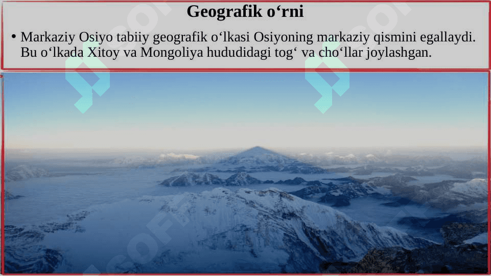 MARKAZIY OSIYO 3