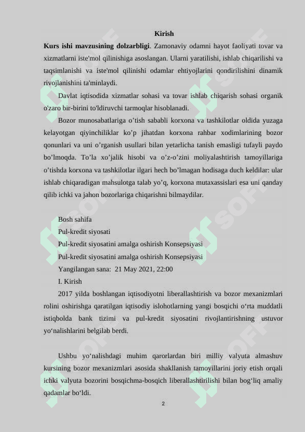 KREDITNING MOHIYATI VA VAZIFALARI 2
