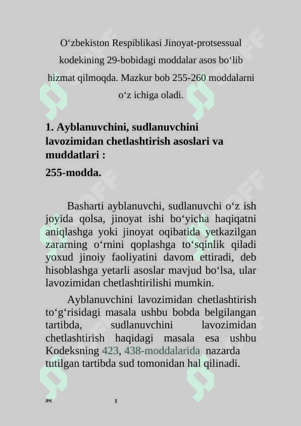 LAVOZIMDAN CHETLASHTIRISH. 5