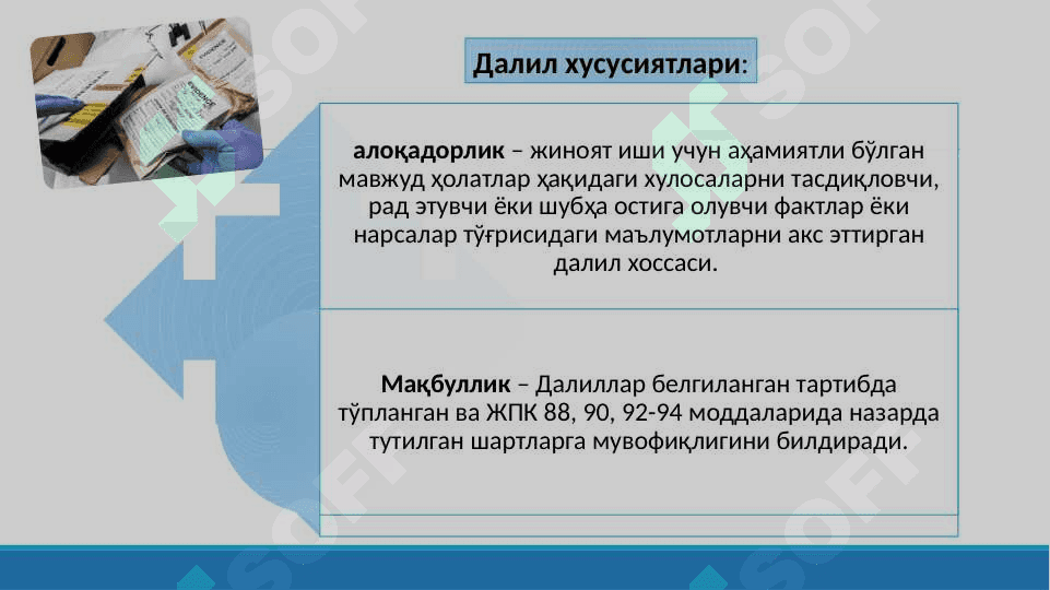 Далиллар тушунчаси ва таснифи 4