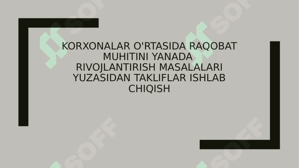 Korxona mahsulotining tavsifi 3