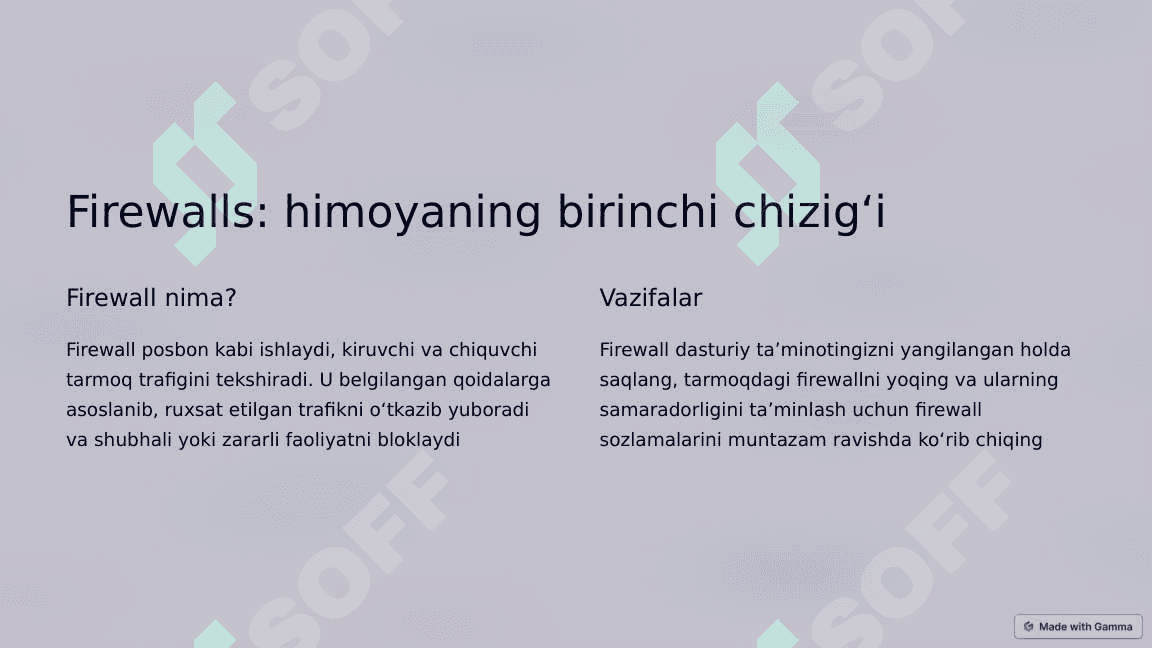 Viruslar va zararli dasturlarga qarshi mexanizmlar 2