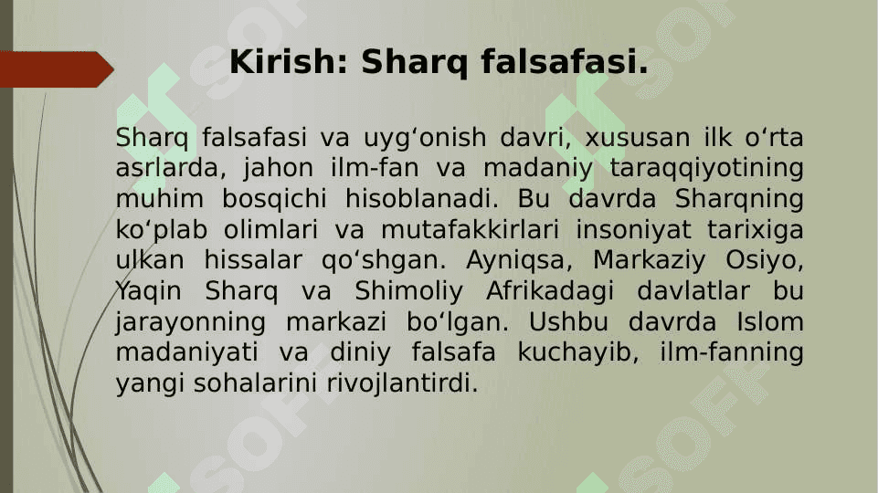 O’rta asrlar Sharq falsafasi. 3