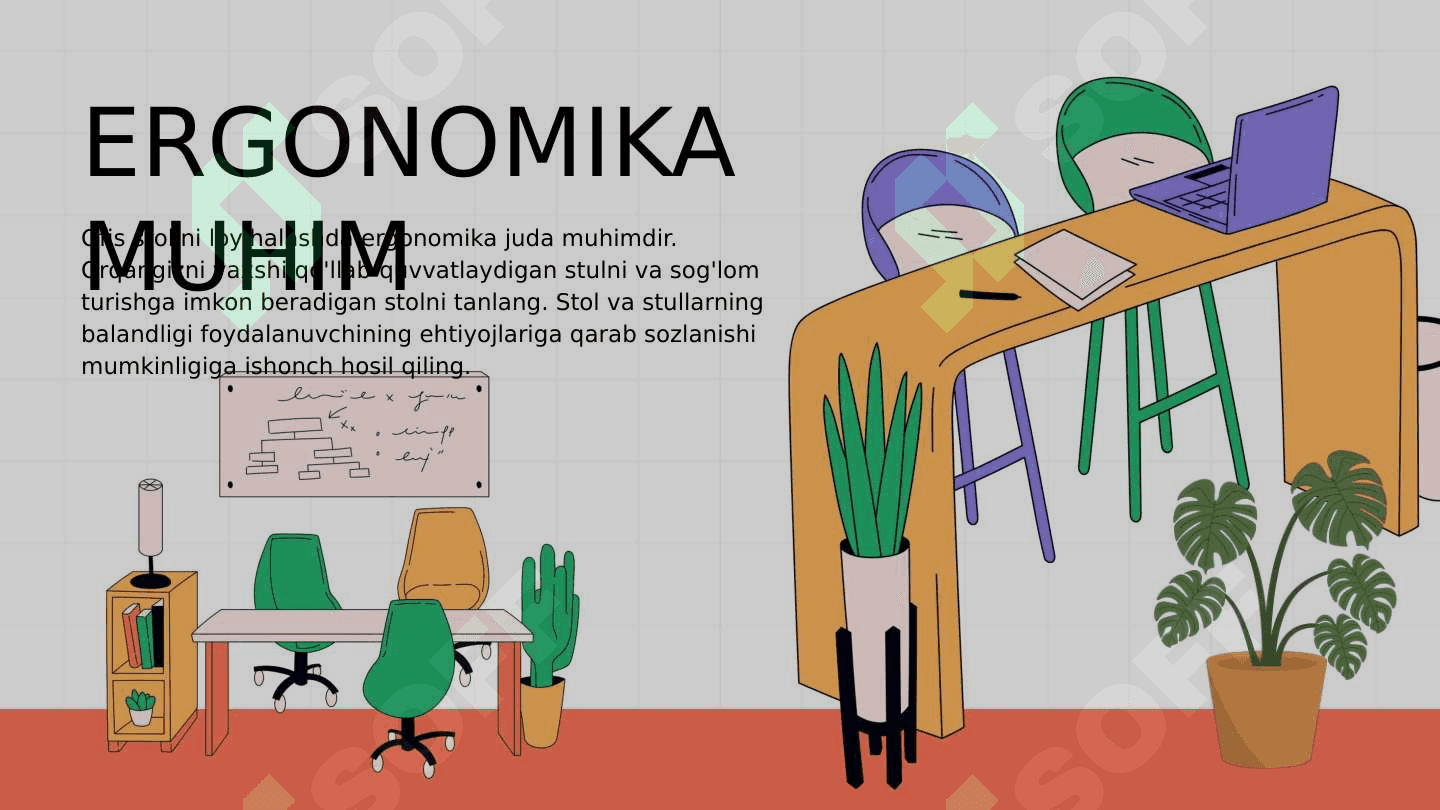COWORKING OFIS STOLINI LOYIHALASH 3