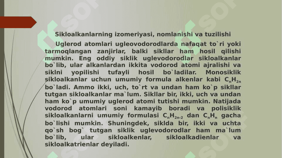 Sikloalkanlar 2