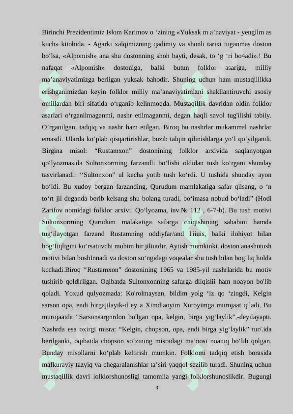 Postfolklor - hozirgi tarixiy - folkloriy jarayon 3