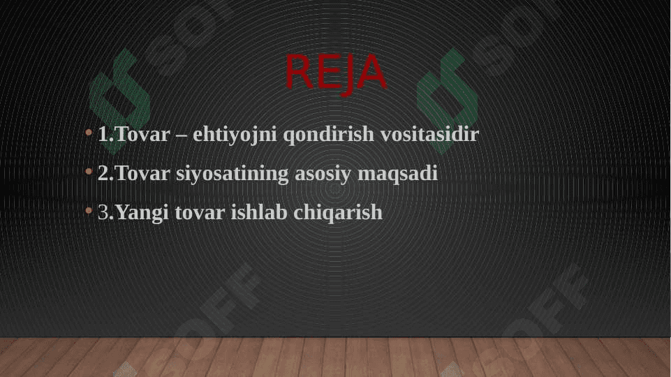 Tovar va tovar siyisati pptx 2