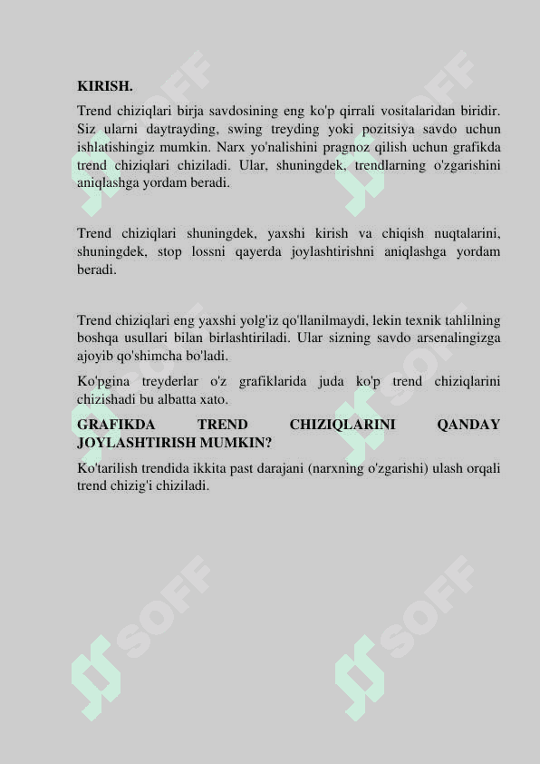 Trend chiziqlari 2