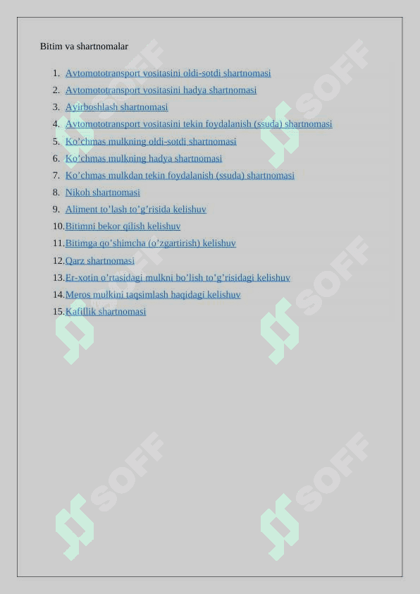 Notarial tasdiqlanishi kerak bo’lgan shartnomalar 3