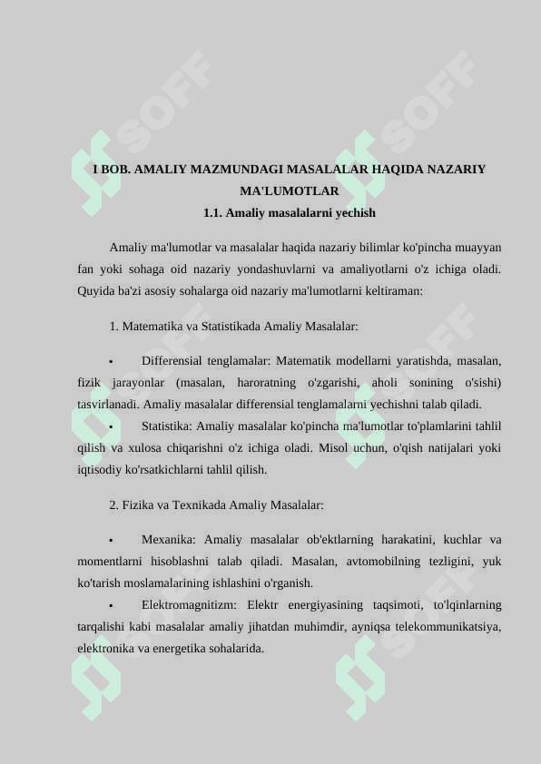 Amaliy mazmundagi masalalar tuzish va yechishni o`rganish 5