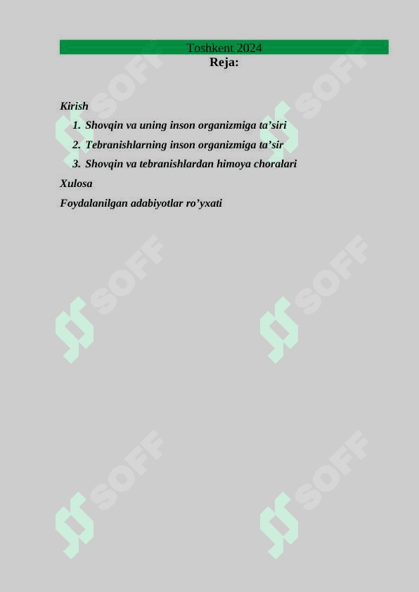 Shovqin va tebranishlarning inson tanasiga ta'siri 2