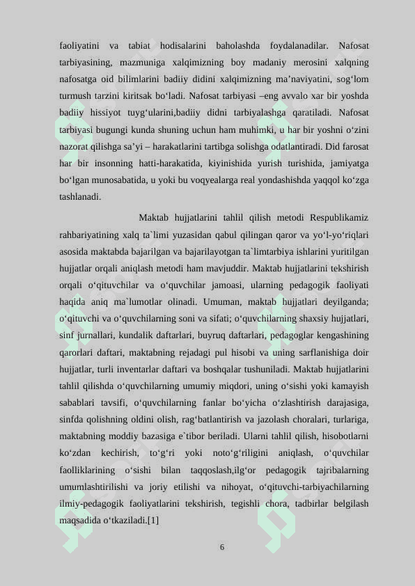 Boshlang‘ich sinf o‘quvchilariga nafosat tarbiyasini berishda etika 6