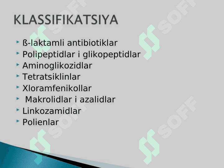 ANTIBAKTERIAL DORI VOSITALARI 4