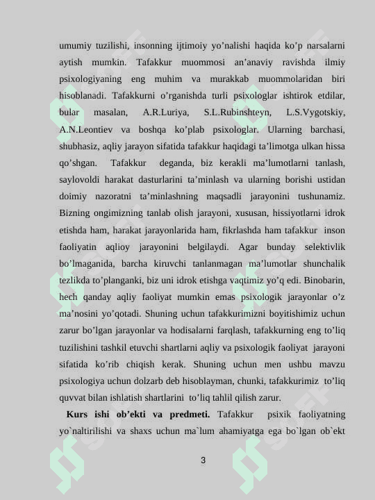 Tafakkur turlari va klassifikatsiyasi 3