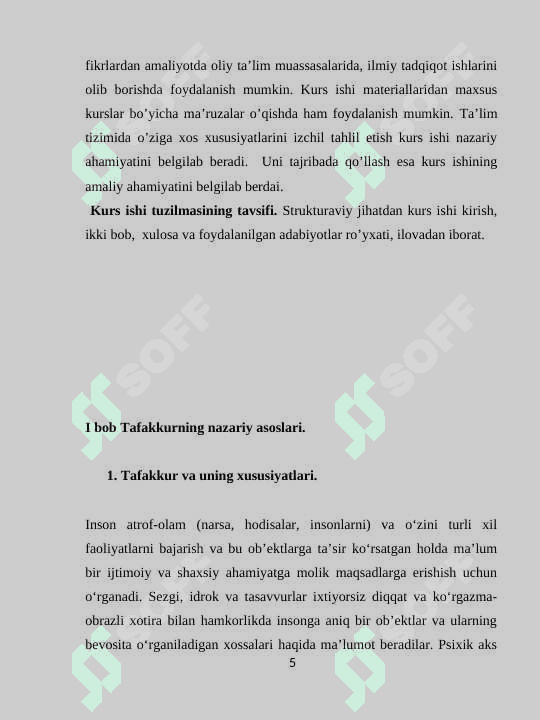 Tafakkur turlari va klassifikatsiyasi 5