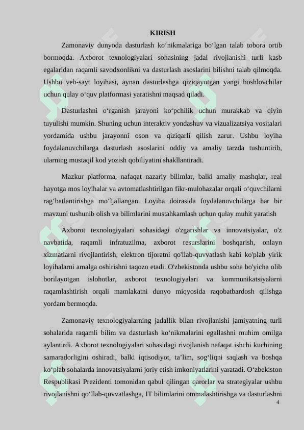 Individual loyiha 4