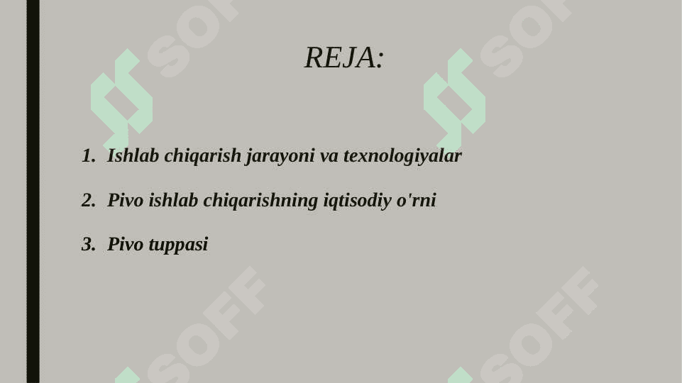 Pivo ishab chiqarishda sanoatning o'rni 2