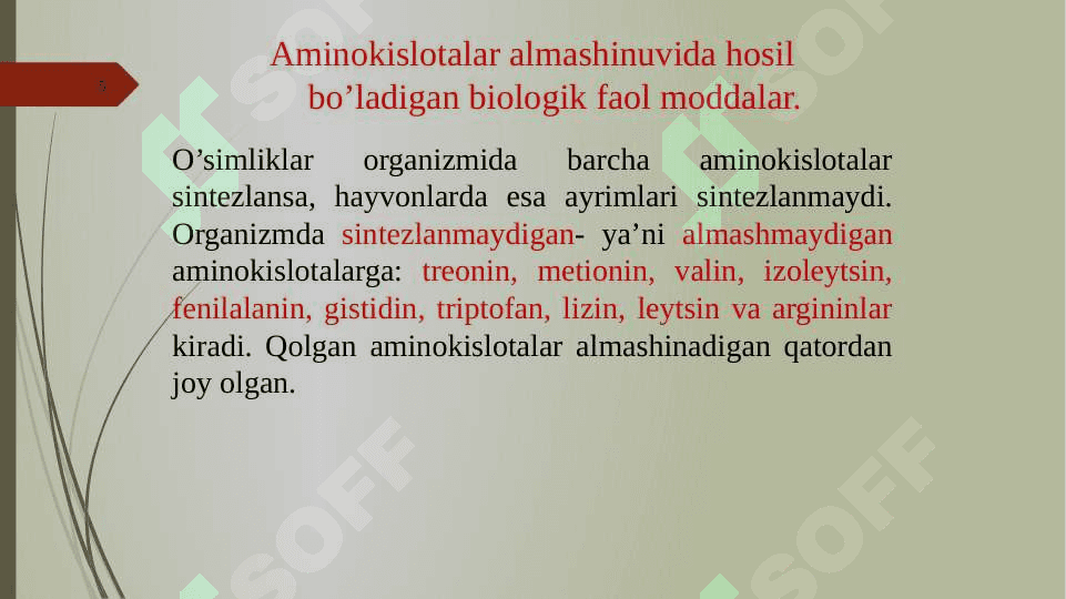 OQSILLAR ALMASHINUVI 5