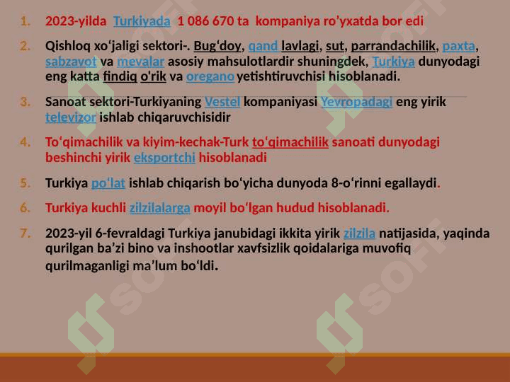 TURKIYA DAVLATINING IQTISODIYOTI 4