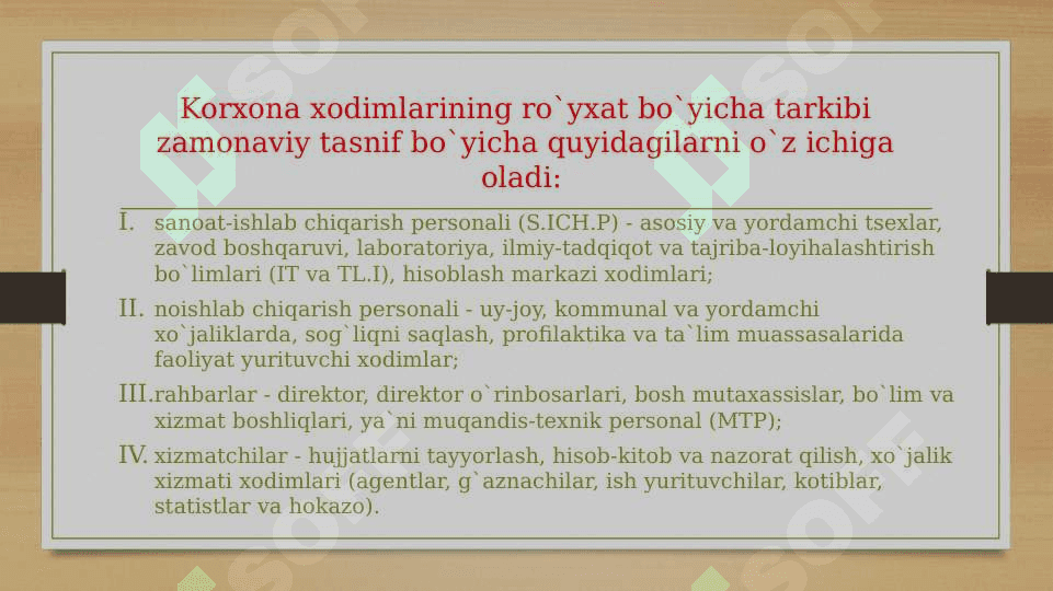 Korxonada kadrlar va mehnatga haq to‘lash 4