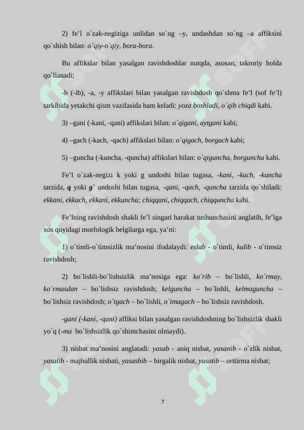 FEʼLLARNING VAZIFADOSH SHAKLLARI kurs ishi 7