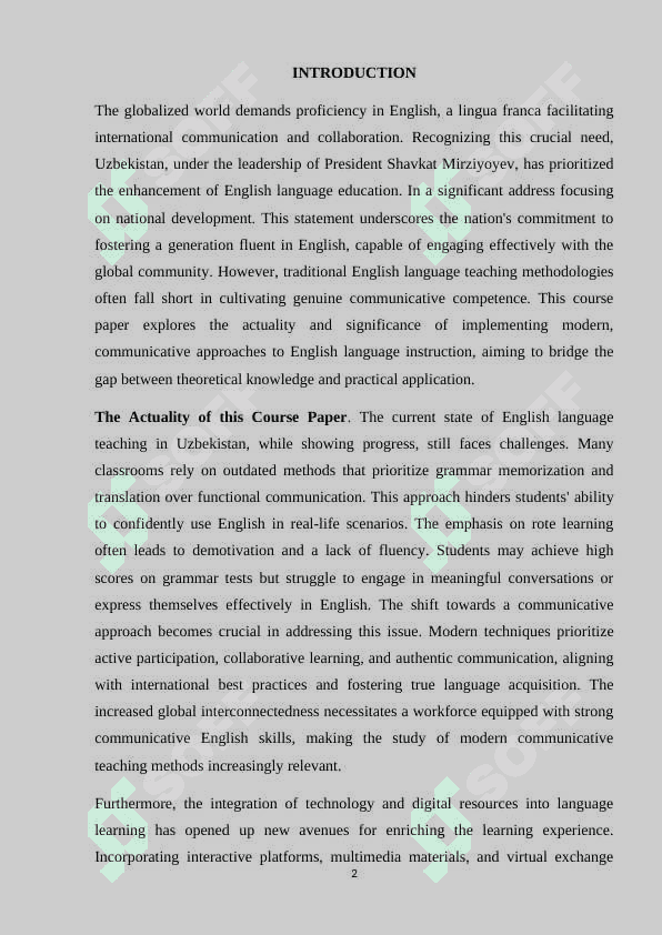 MОDERN TECHNIQUES ОF CОMMUNICАTIVE ENGLISH TEАCHING course paper.docx 2