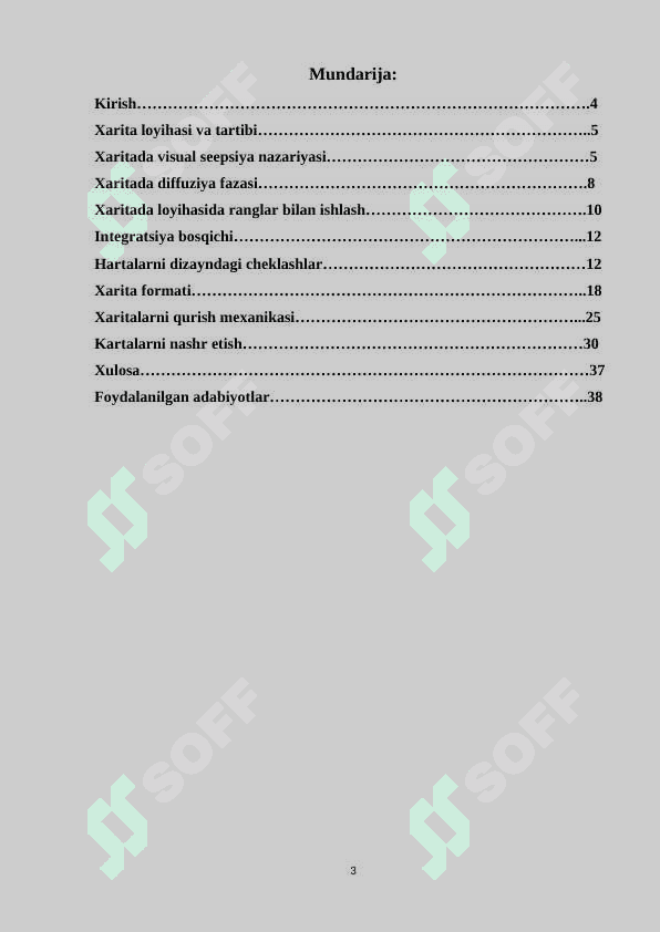 Xaritalarni loyihalash tuzish va nashr qilish 3