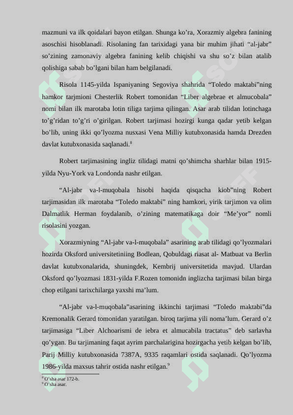 O‘rtа аsr O‘rtа Оsiyo allomalari ilmiy merosininig xorijda o‘rganilishi 6