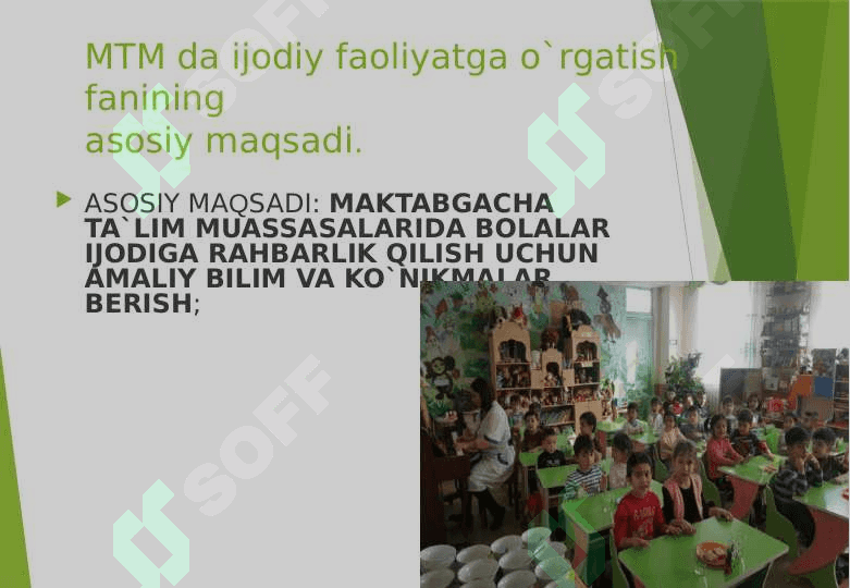 Maktabgacha ta’lim tashkilotida sahnalashtirish faoliyatining vazifalari 3