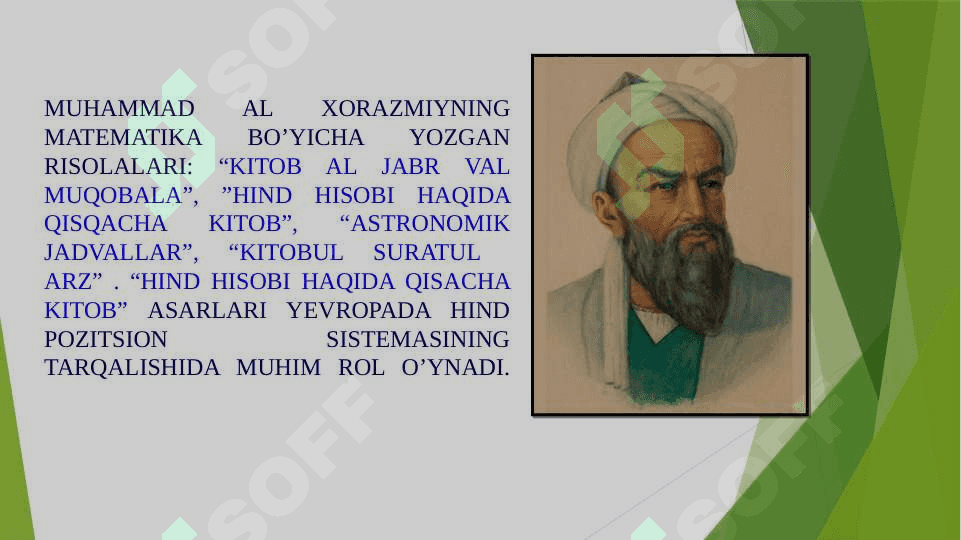 Muhammad Xorazmiy hаyoti va faoliyati 8