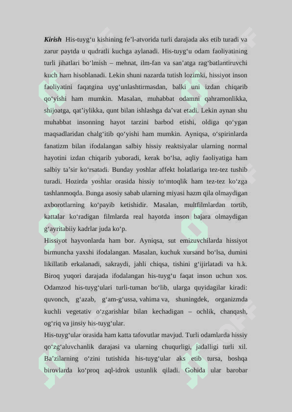 Emotsiya va hissiyot haqida tushuncha 3