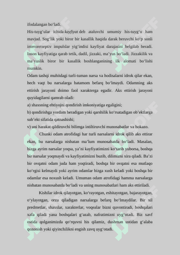 Emotsiya va hissiyot haqida tushuncha 4