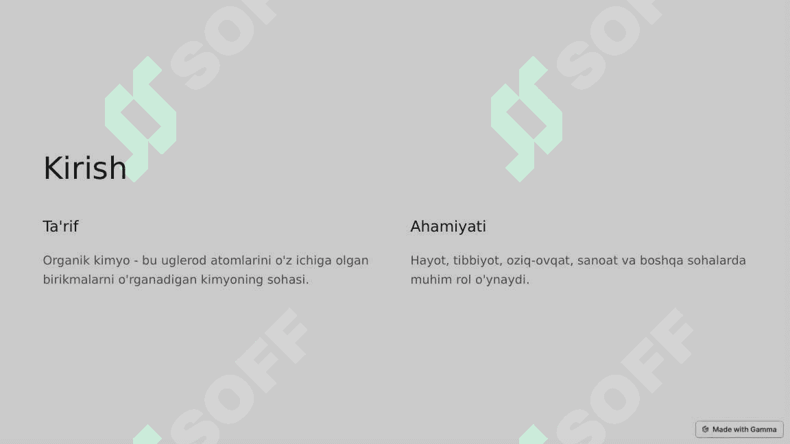 Zamonaviy Organik Kimyo 2