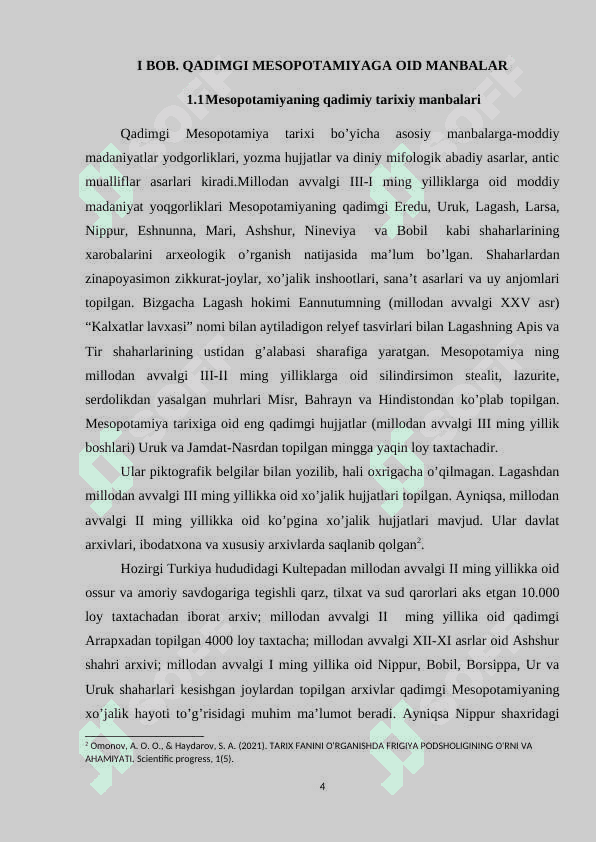 Qadimgi Mesopatamiyaning yozma manbalari 4