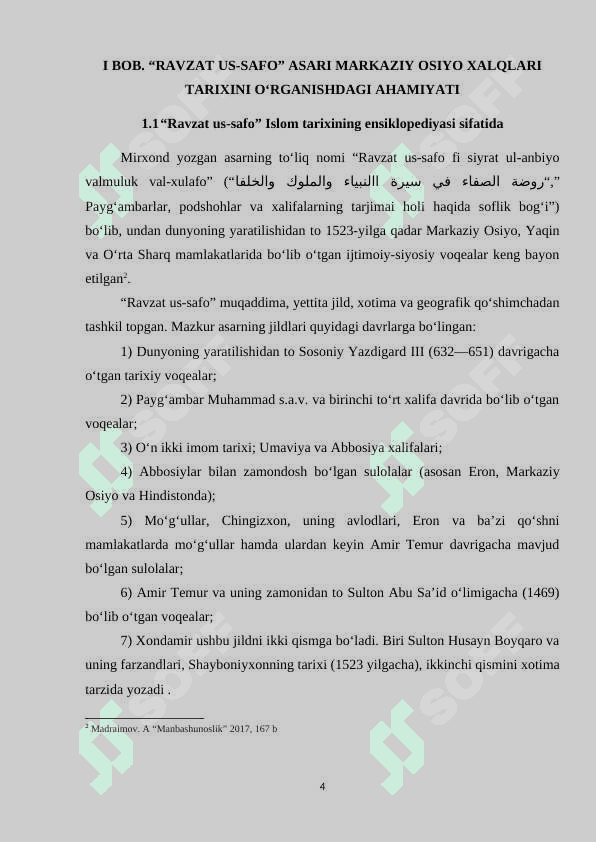 Ravzat us safo asari muhim manba 4