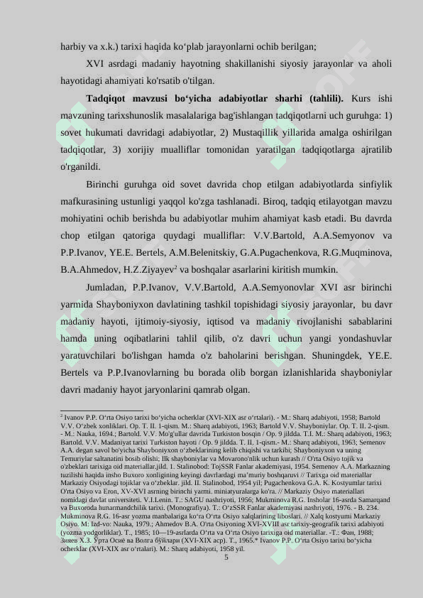 XVI asrda movarounnahr aholisining madaniy taraqqiyoti 5