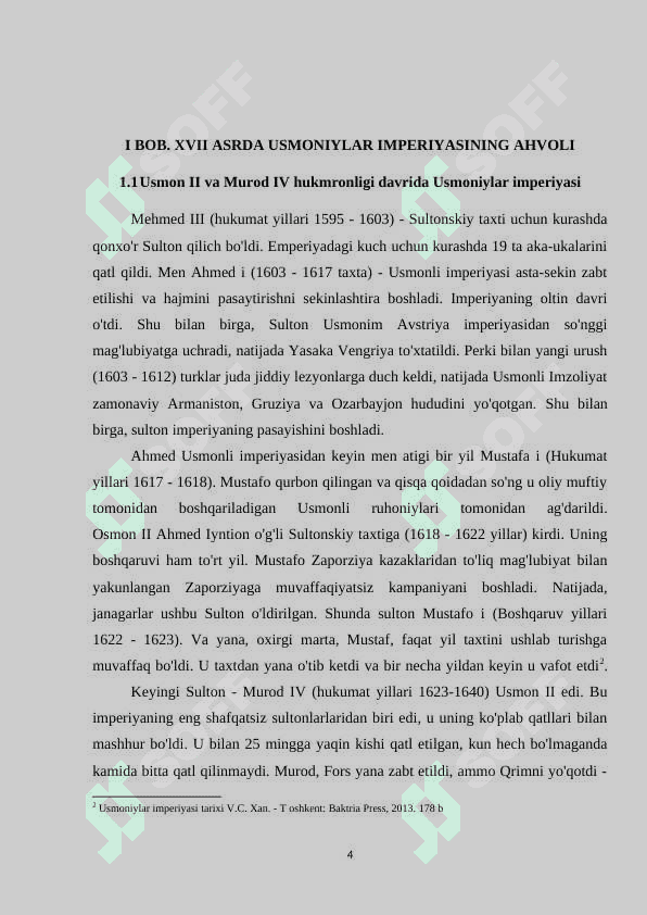 XVII asrda Usmoniylar imperiyasi 4